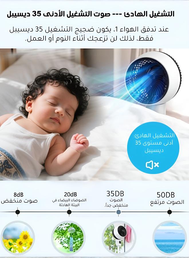 مروحة واقفة موفرة للطاقة وهادئة لتنقية الهواء وتعزيز الدورة الهوائية - Image 4